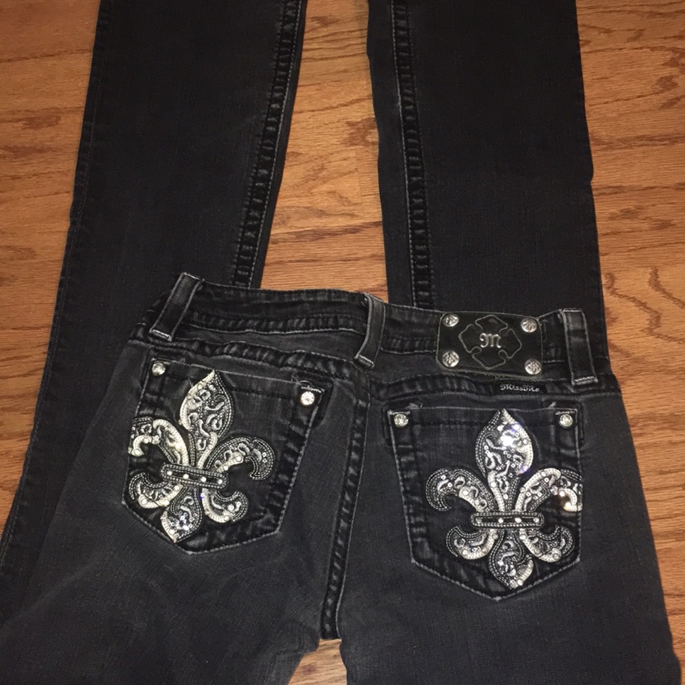 black miss me bootcut jeans